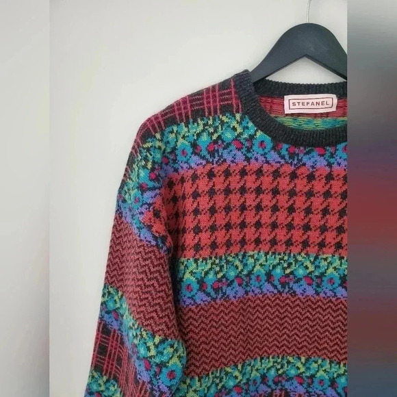 Vintage Stefanel grandmacore wool alpaca  sweater - Picture 2 of 12